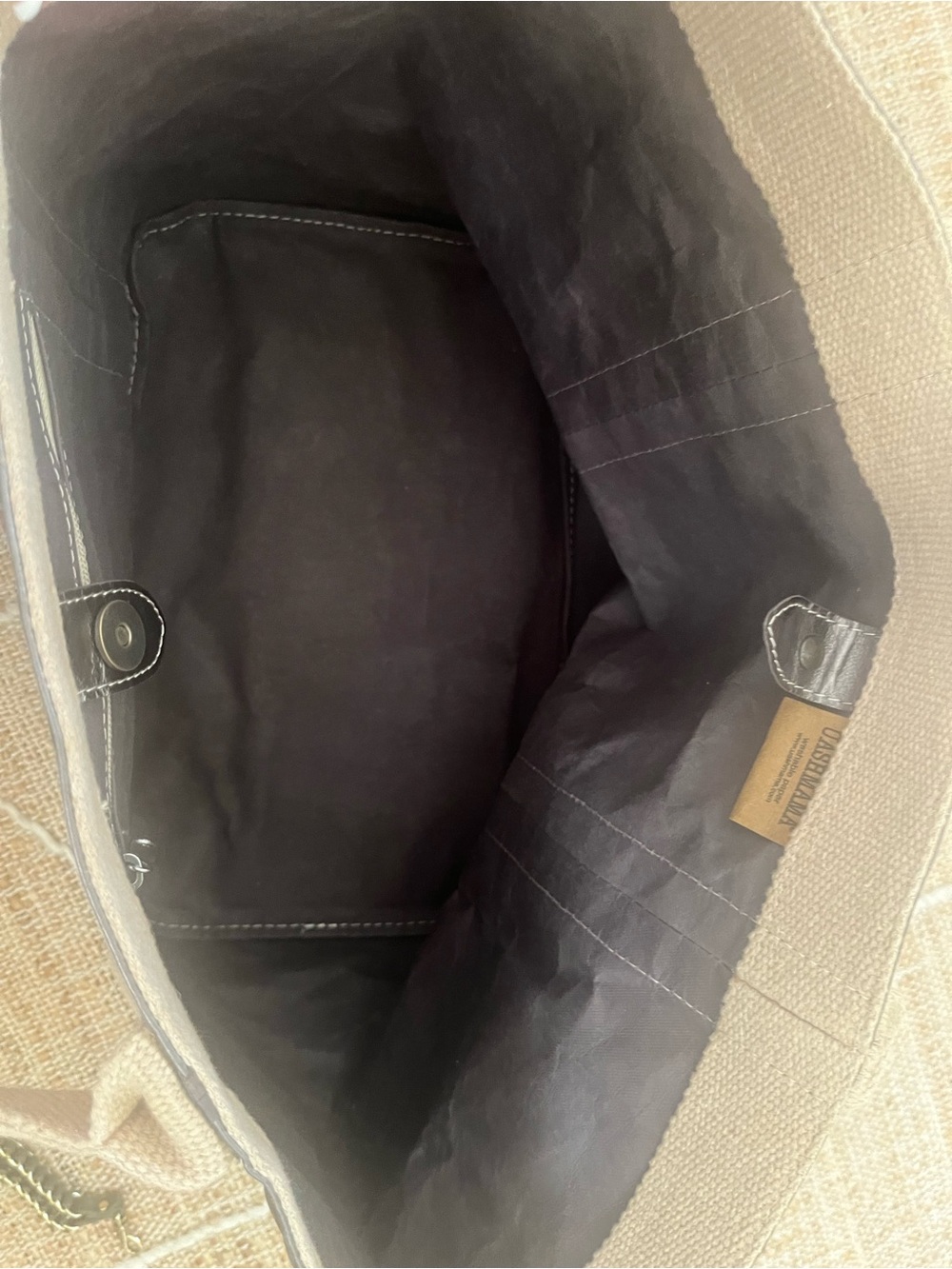 UASHMAMA GIULIA GLOSSY TOTE BAG - Picture 3 of 6